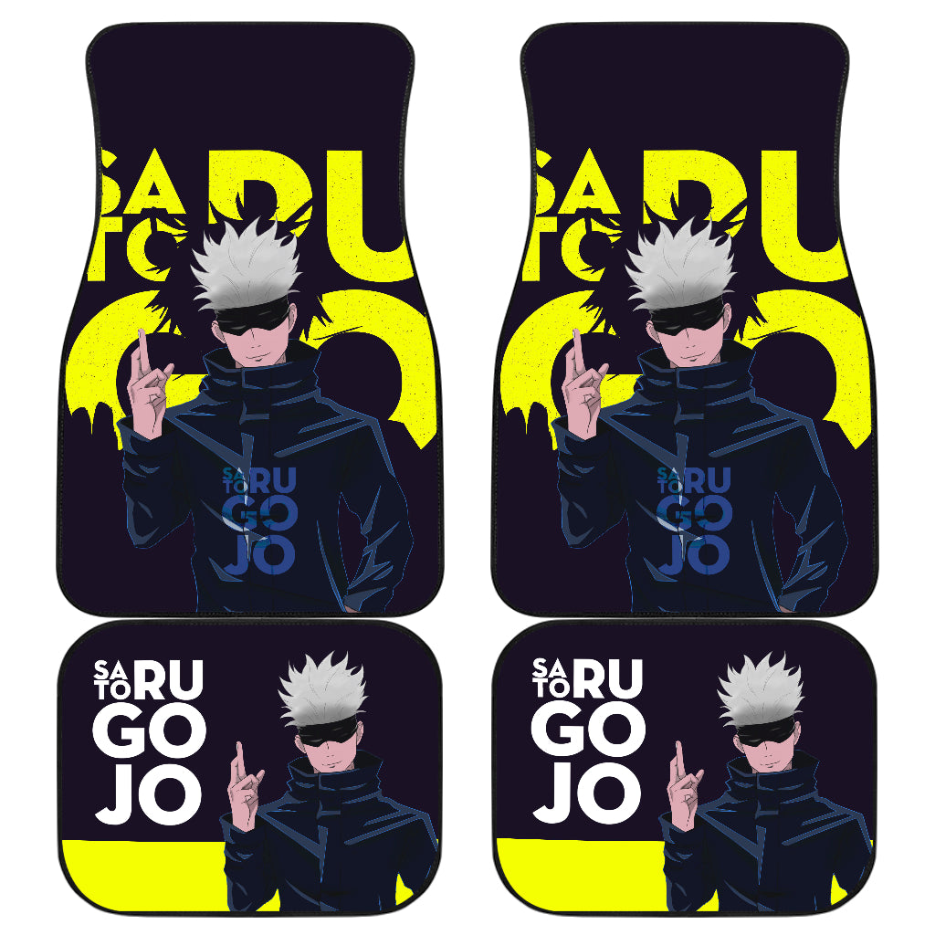 Satoru Gojo Jujutsu KaiSen Yellow Car Mats Anime Car Mats Ci0623