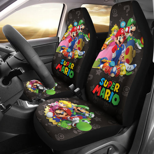 Super Mario Car Seat Covers Custom For Fans Ci221216-07