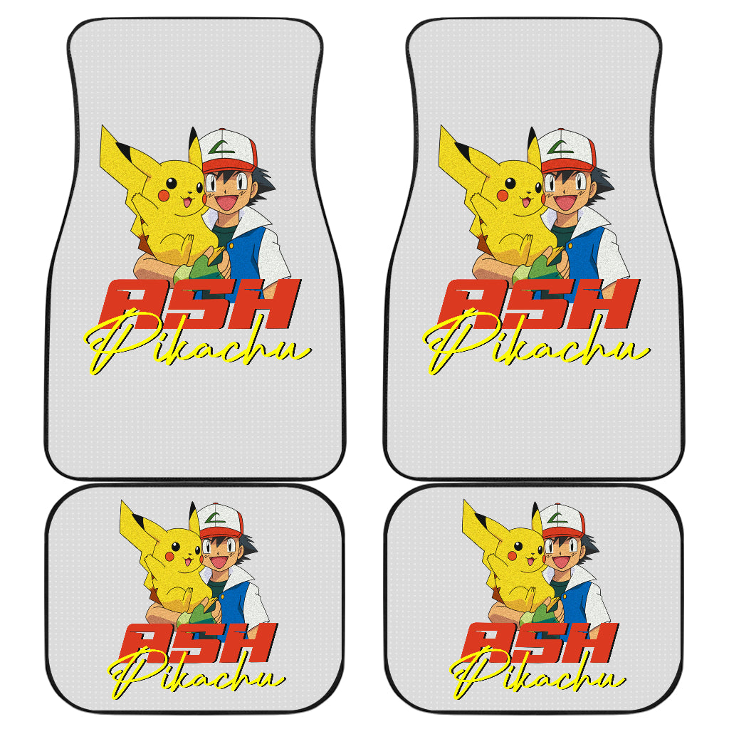 Ash Ketchum Pokemon Pattern Car Floor Mats Anime Car Accessories Ci102902