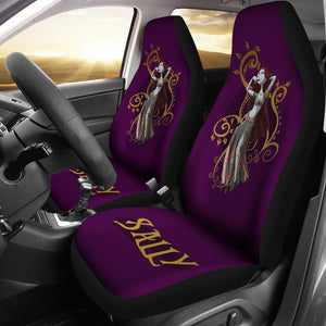 Nightmare Before Christmas Cartoon Car Seat Covers - Sexy Sally Dancing Dark Purple Seat Covers Ci101504