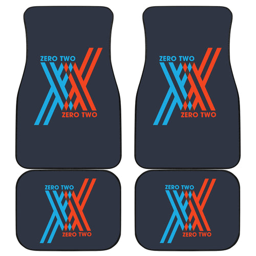 Zero Two logo  Anime Car Floor Mats Fan Gift Ci0715