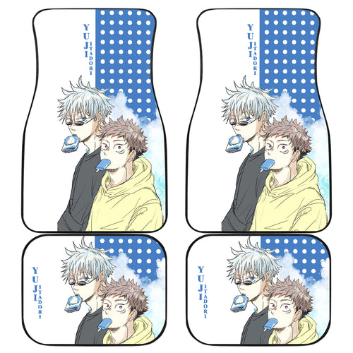 Yuji and Sugumi KaiSen Yellow Style Car Mats Anime Mats Ci0630