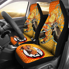 Load image into Gallery viewer, Demon Slayer Anime Car Seat Covers Agatsuma Zenitsu Car Accessories Fan Gift Ci011501