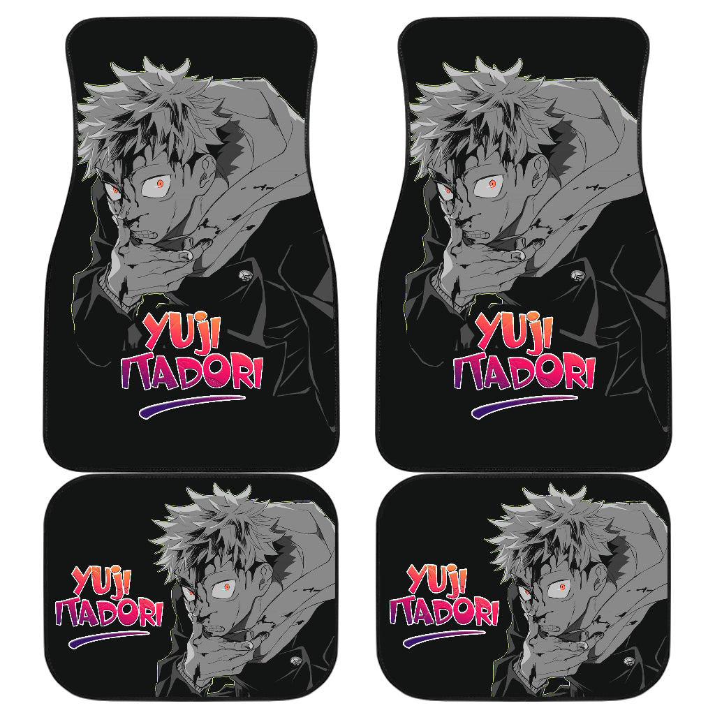 Yuji Itadori Car Floor Mats Jujutsu Kaisen Anime Car Mats Ci0710