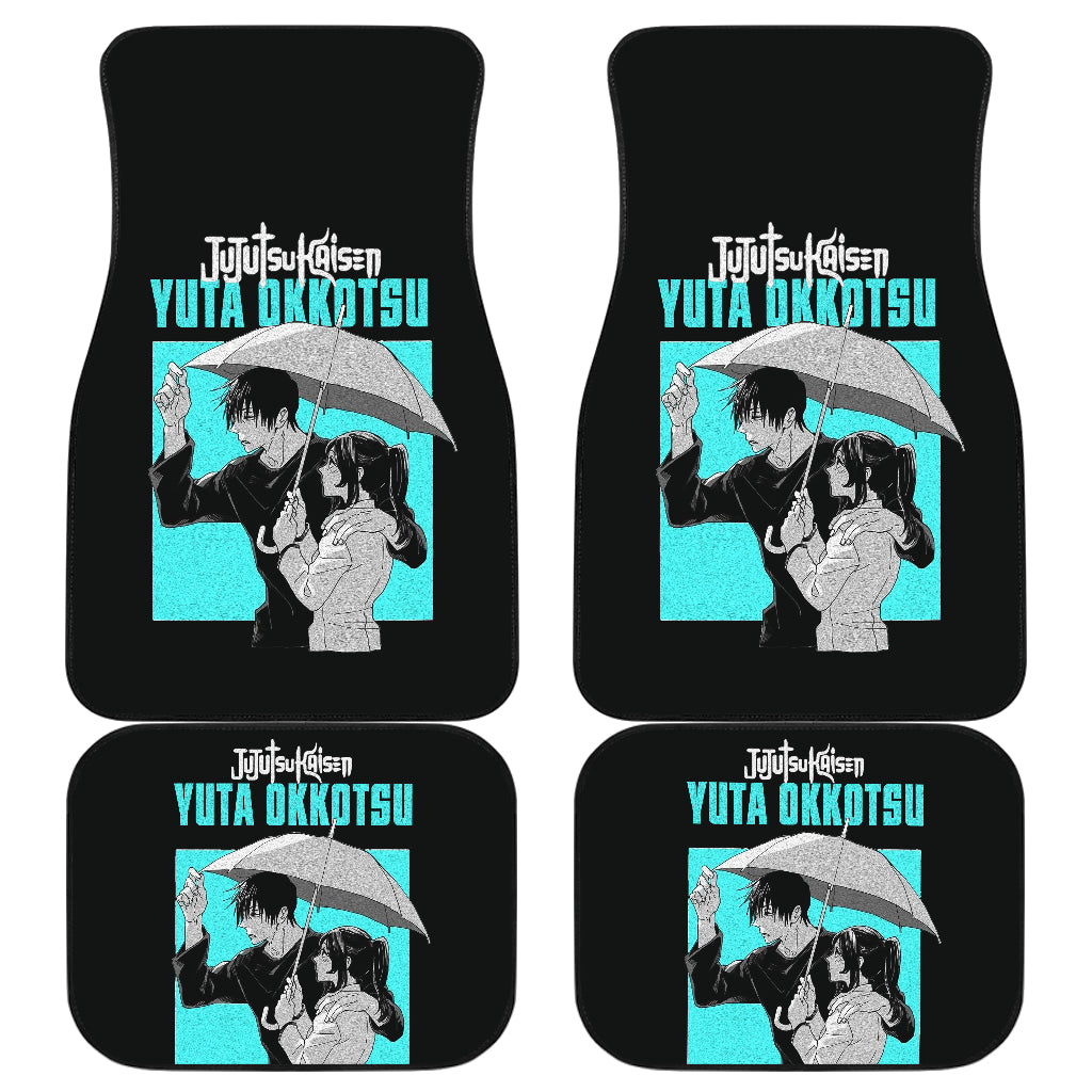 Yuta Okkotsu Couple Car Floor Mats Jujutsu Kaisen Anime Car Mats Ci0708