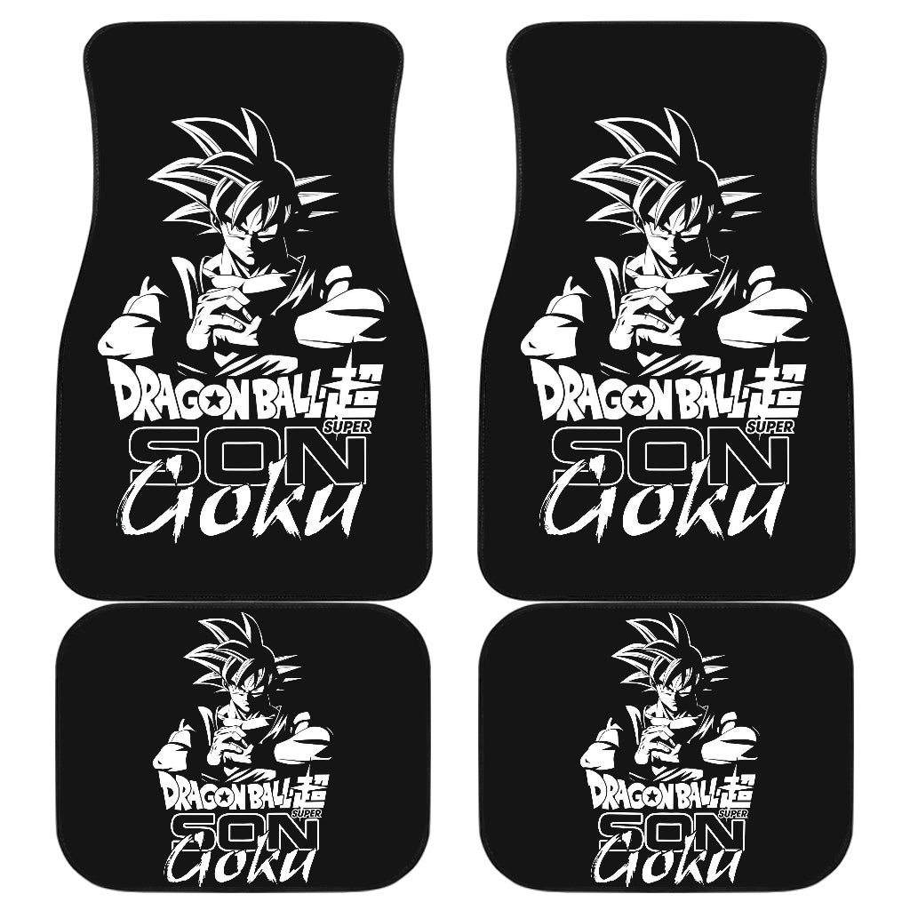 Dragon Ball Black And White Car Floor Mats Goku Kid Anime Car Mats Ci0727