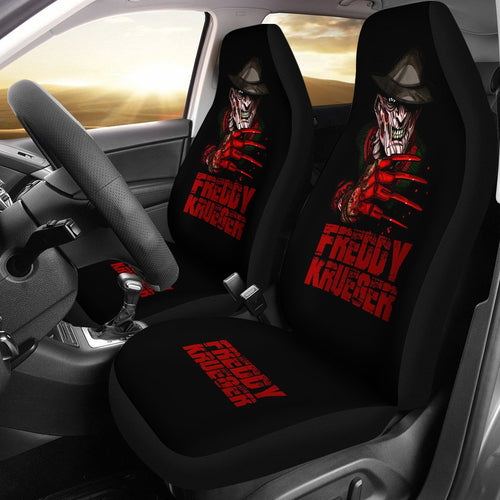 Horror Movie Car Seat Covers | Freddy Krueger Bloody Glove Claw Seat Covers Ci083021
