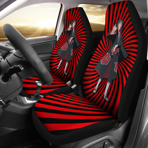 Itachi Uchiha Red Seat Covers Naruto Anime Car Seat Covers Ci102002