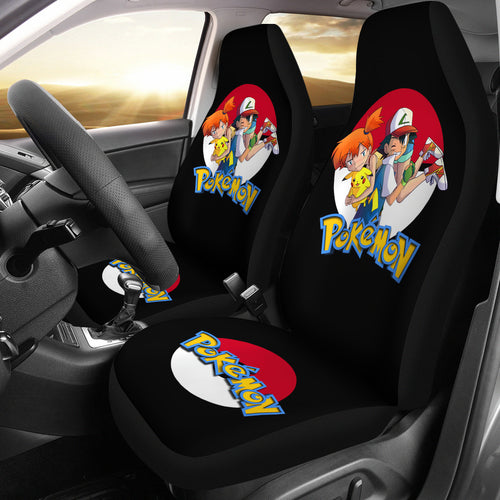 Anime Misty Ash Pikachu Pokemon Car Seat Covers Pokemon Car Accessorries Ci111201