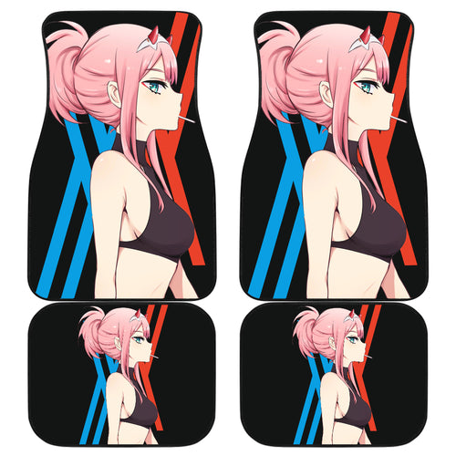 Zero Two Anime Sexy Girl Car Floor Mats Fan Gift Ci0719
