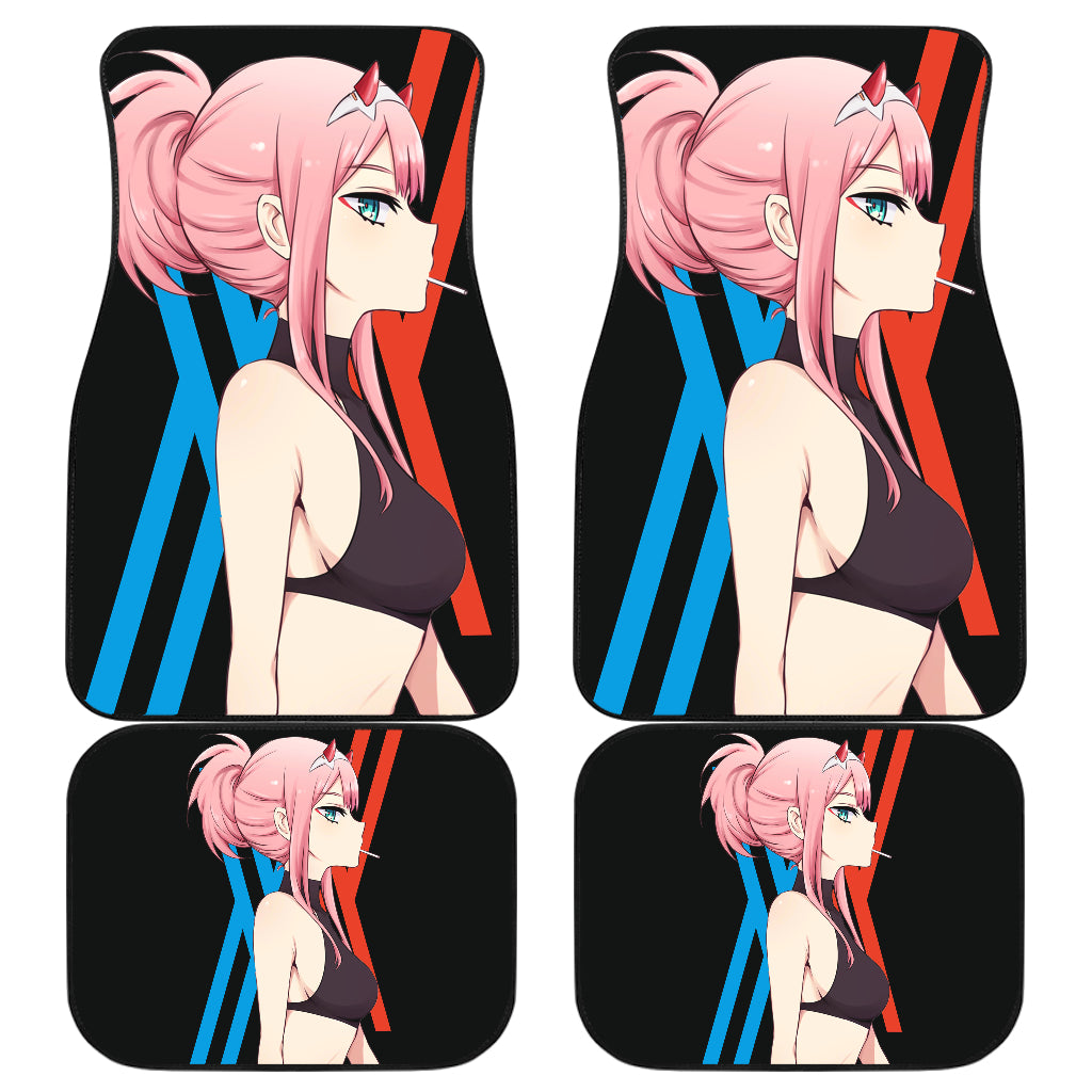 Zero Two Anime Sexy Girl Car Floor Mats Fan Gift Ci0719