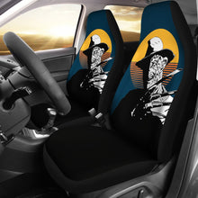 Load image into Gallery viewer, Horror Movie Car Seat Covers | Freddy Krueger Retro Vintage Yellow Moon Seat Covers Ci090121