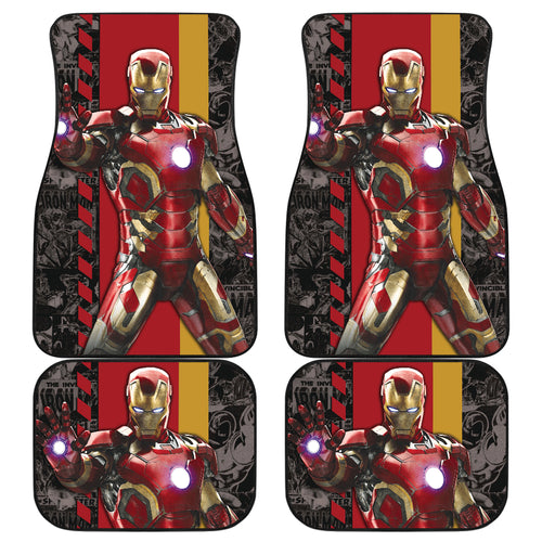 Iron Man Car Floor Mats Custom For Fans Ci221227-06