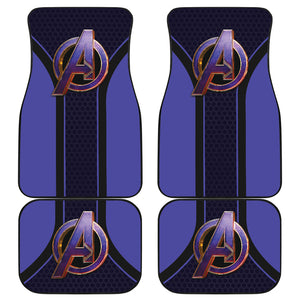 Avengers Marvel Logo Car Floor Mats Custom For Fans Ci230103-03a