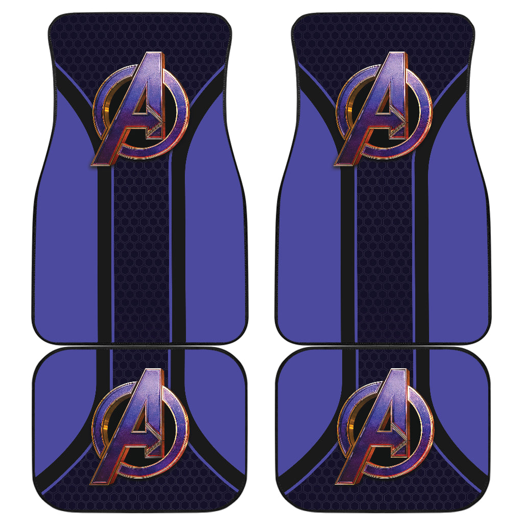 Avengers Marvel Logo Car Floor Mats Custom For Fans Ci230103-03a