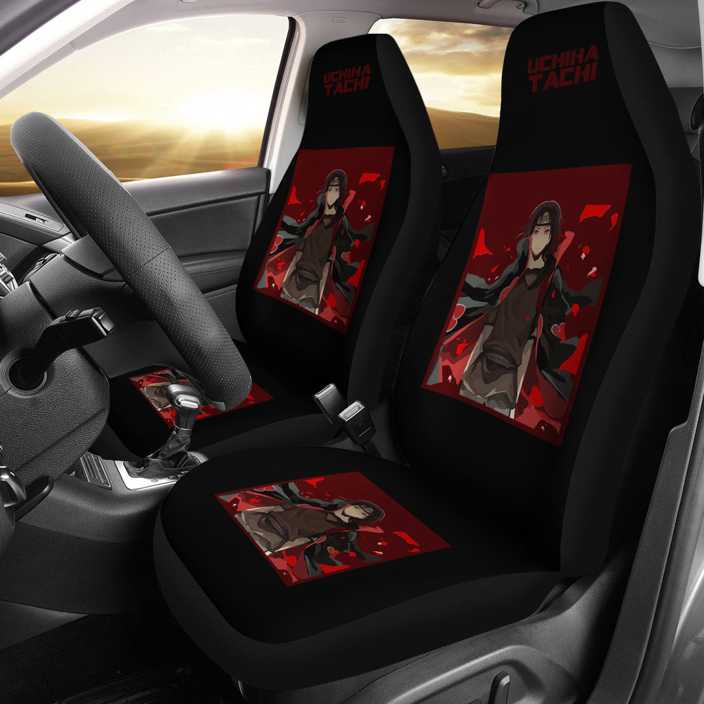 Itachi Akatsuki Red Seat Covers Naruto Anime Car Seat Covers Ci102204