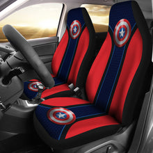 Load image into Gallery viewer, Captain American Logo Car Seat Covers Custom For Fans Ci221228-07
