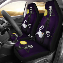 Load image into Gallery viewer, Nightmare Before Christmas Cartoon Car Seat Covers - Smiling Jack Skellington With Zero Dog Ghost Seat Covers Ci092905