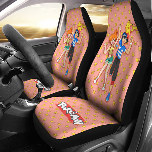 Anime Misty Ash Pikachu Pokemon Car Seat Covers Pokemon Car Accessorries Ci111305