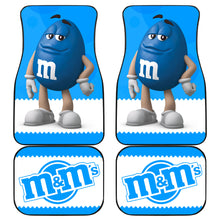 Load image into Gallery viewer, M&amp;M Blue Chocolate Funny Car Floor Mats Car Accessories Ci220525-07