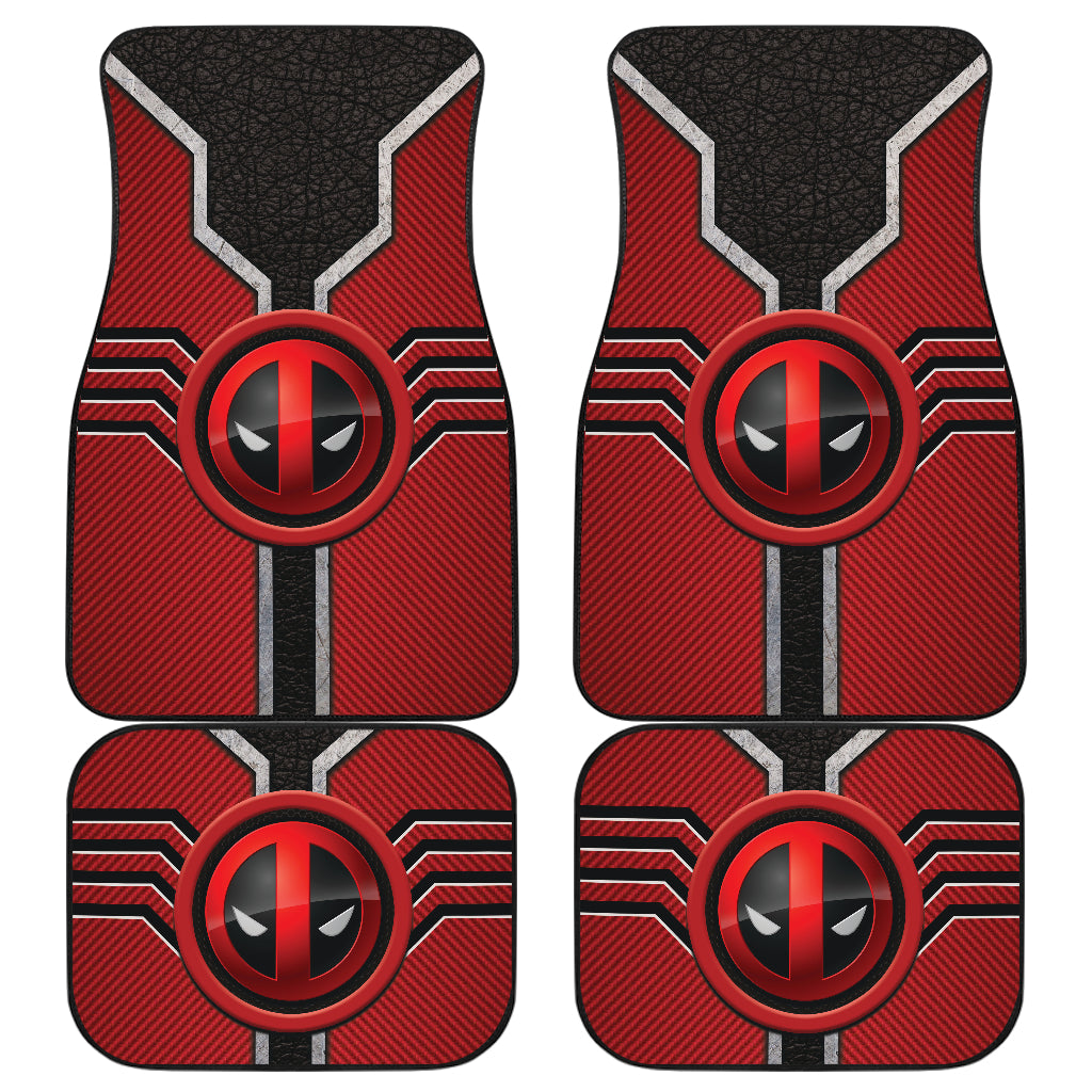 Deadpool Logo Car Floor Mats Custom For Fans Ci230111-06a