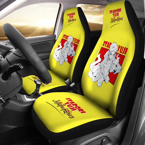 Yuji Itadori Car Seat Covers Fan Jujutsu KaiSen Anime Seat Covers Ci0612