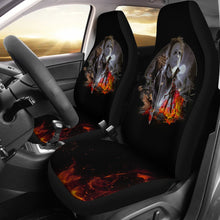 Load image into Gallery viewer, Horror Movie Car Seat Covers | Michael Myers Scary Moon Night Seat Covers Ci090421