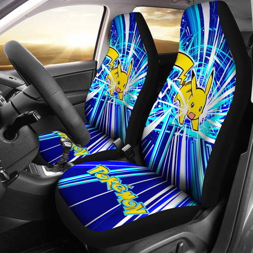 Pikachu Pokemon Car Seat Covers Anime Pokemon Car Accessorries Ci110303