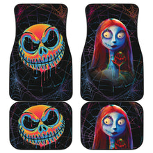 Load image into Gallery viewer, Jack Skellington Sally Car Floor Mats Spider Web Colorful Car Accessories Ci220922-02