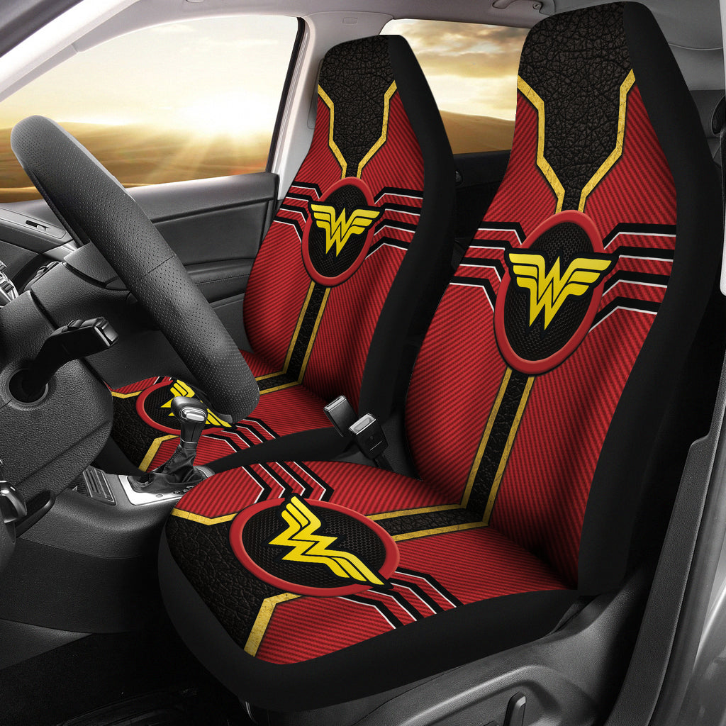 Wonder Woman Logo Car Seat Covers Custom For Fans Ci230109-05