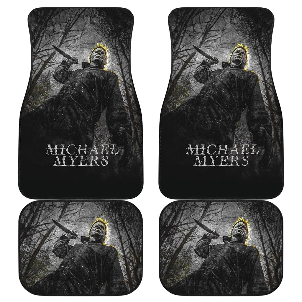 Horror Movie Car Floor Mats | Michael Myers Action In The Forest Car Mats Ci090821