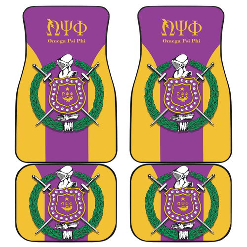 Omega Psi Phi Fraternities Car Floor Mats Custom For Fans Ci230206-07