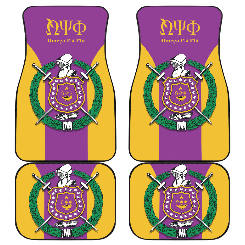 Omega Psi Phi Fraternities Car Floor Mats Custom For Fans Ci230206-07