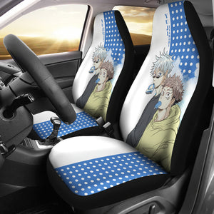 Yuji Itadori & Megumi Car Seat Covers Fan Art Jujutsu KaiSen Anime Seat Covers Fan Gift Ci0630