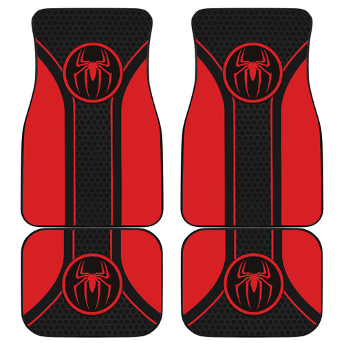 Spider Man Logo Car Floor Mats Custom For Fans Ci230104-06a