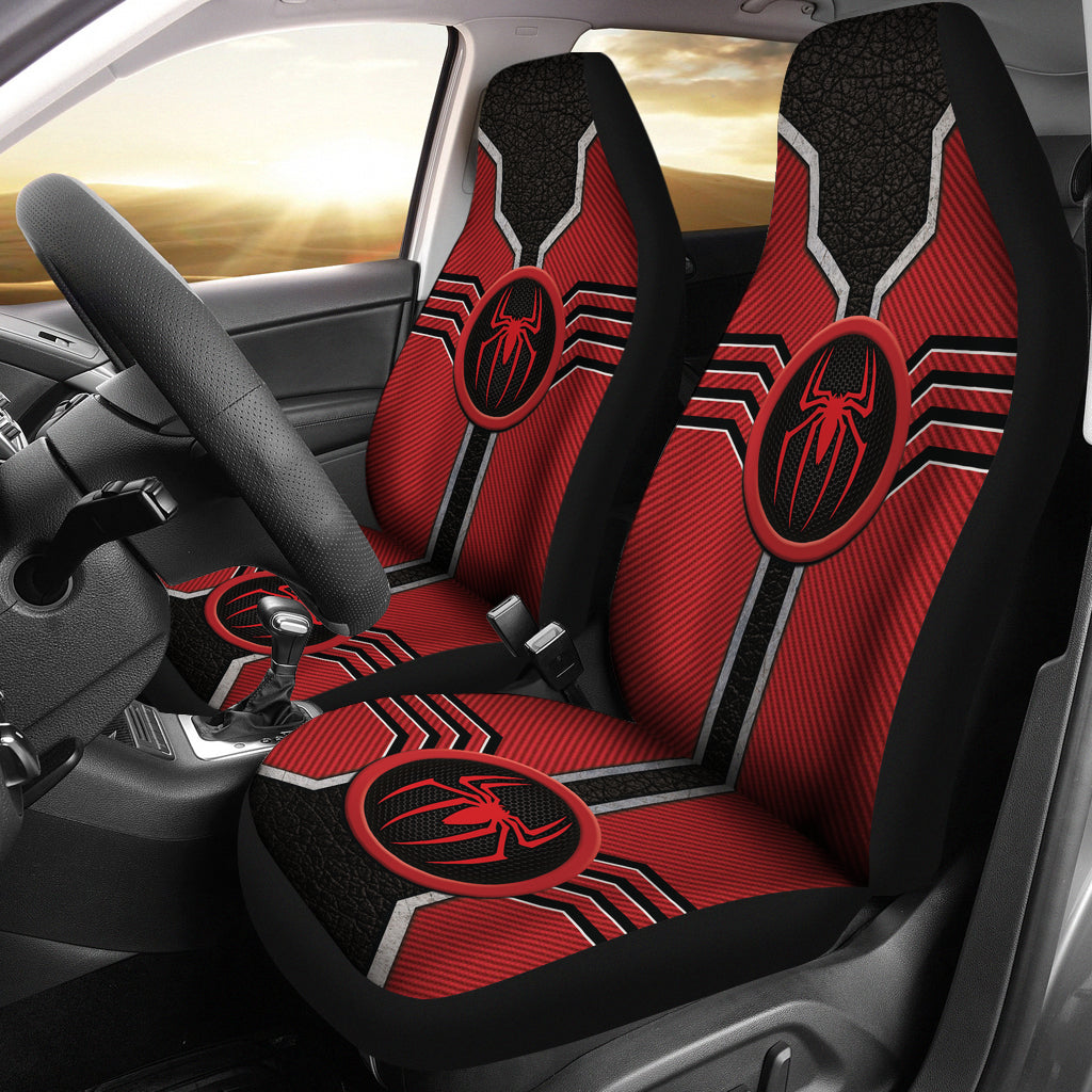 Spider Man Logo Car Seat Covers Custom For Fans Ci230106-10