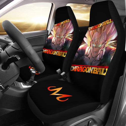 Vegeta Supper Saiyan Angry Dragon Ball Z Red Car Seat Covers Anime Car Accessories Ci0821