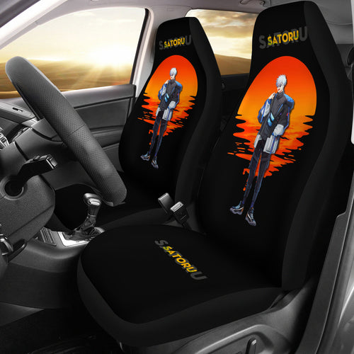 Satoru Gojo Sunset Jujutsu KaiSen Car Seat Covers Anime Seat Covers Fan Gift Ci0621