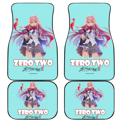 Zero Two Anime Girl Car Floor Mats Anime Gift Ci0722