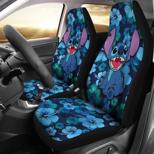 Stitch Car Seat Covers Hawaii Flowers Car Accessories Ci221108-01