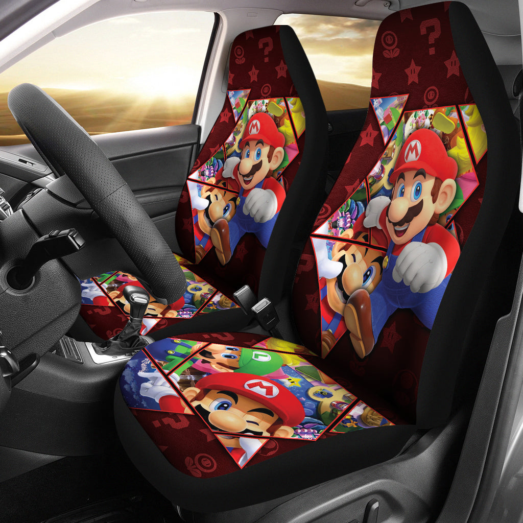 Super Mario Car Seat Covers Custom For Fans Ci221219-06