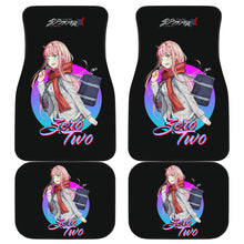 Load image into Gallery viewer, Zero Two Anime Girl Black Car Floor Mats Anime Gift Ci0724