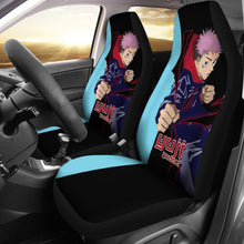 Load image into Gallery viewer, Yuji Itadori Car Seat Covers Fan Art Jujutsu KaiSen Anime Seat Covers Fan Gift Ci0630