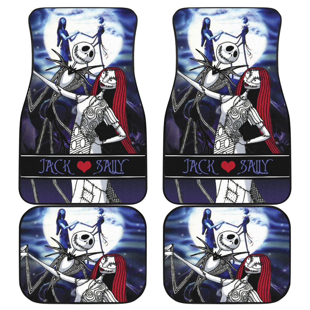 Jack Sally Car Floor Mats Nightmare Before Chrismtas Ci221221-10