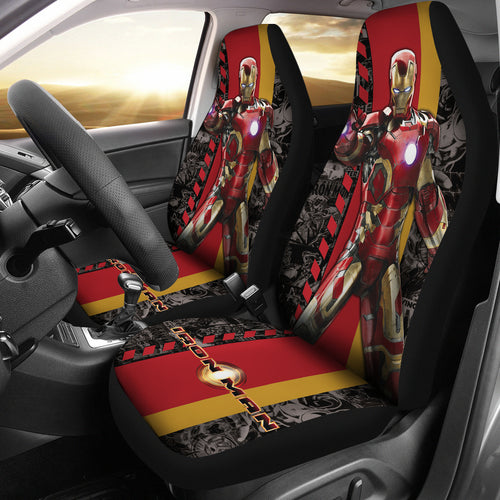 Iron Man Car Seat Covers Custom For Fans Ci221227-05