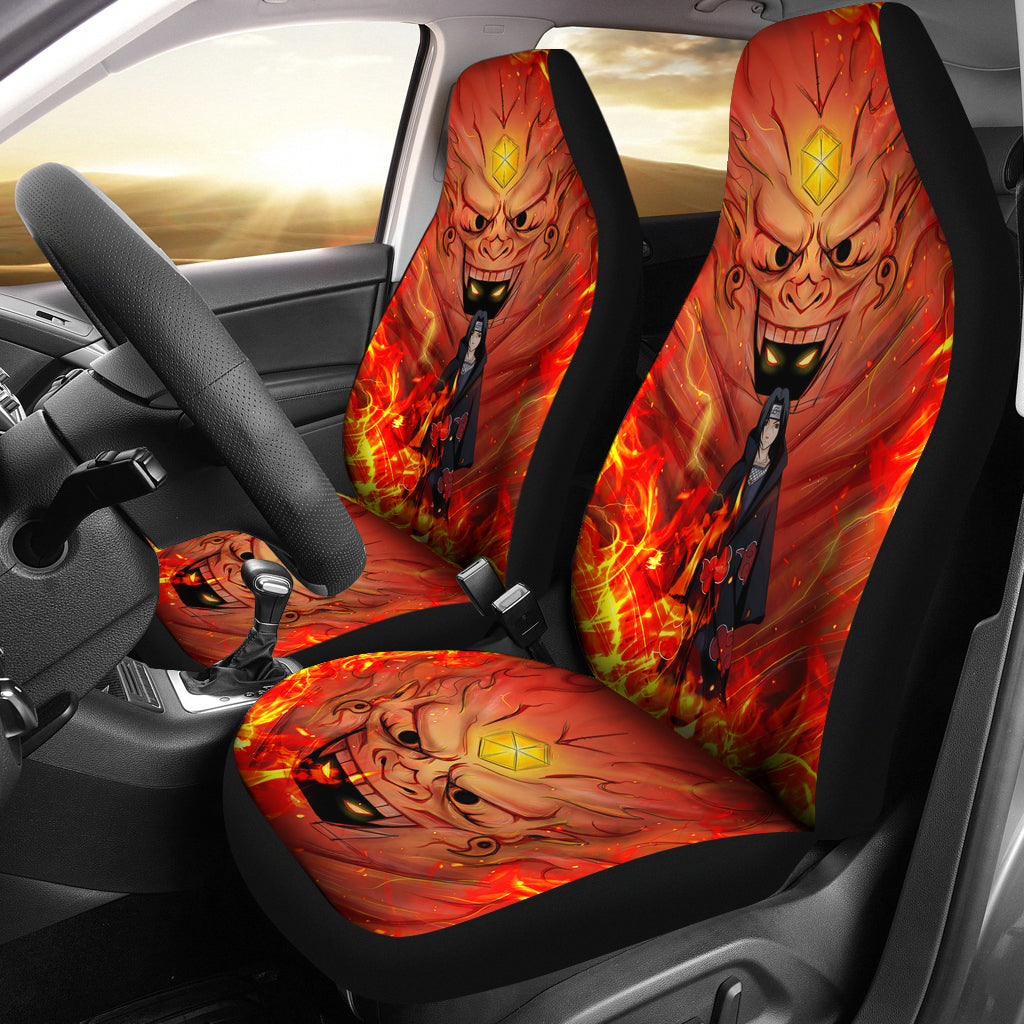Itachi Akatsuki Red Seat Covers Naruto Anime Car Seat Covers Ci102104