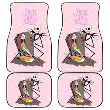 Load image into Gallery viewer, Nightmare Before Christmas Cartoon Car Seat Covers - Jack Skellington And Sally Heart Patterns Pink Seat Covers Ci101201