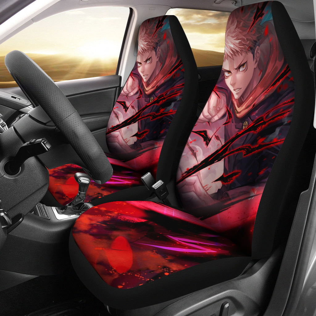 Yuji Itadori Anime Car Seat Covers Jujutsu KaiSen  Seat Covers Ci0607