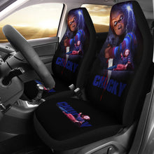 Load image into Gallery viewer, Chucky Blood Horror Film Car Seat Covers Chucky Horror Film Car Accesories Ci091421