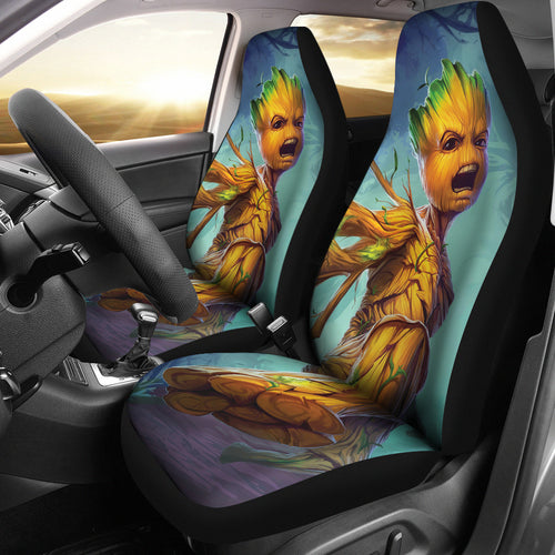Groot Guardians Of the Galaxy Car Seat Covers Movie Car Accessories Custom For Fans Ci220613089